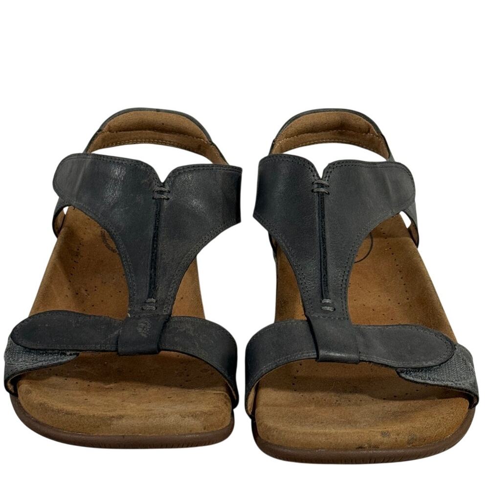 Taos The Show Steel Leather T Strap Sandals Arch Support Walking Womens Size 7 M